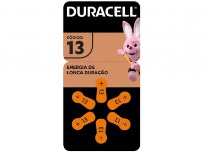 Pilha Auditiva 13 com 6 Unidades - Duracell