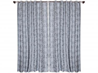 Cortina Blackout Prata Casa Doro Corta Luz - 300x250cm