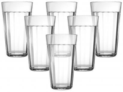 Jogo de Copos de Vidro 450ml - 6 Peças Americano Long Drink