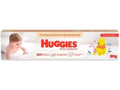 Creme Preventivo para Assaduras Infantil Huggies - Puro e Natural 80g