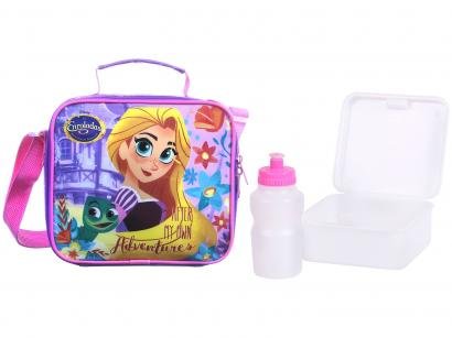 Lancheira Infantil Térmica Escolar Rapunzel Rosa - Dermiwil Soft