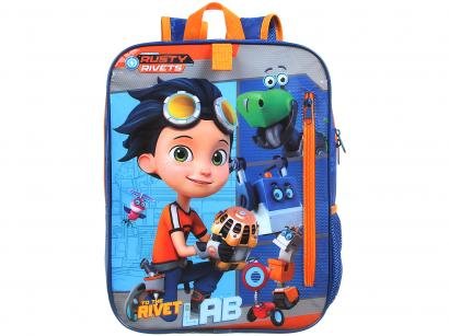 Mochila Infantil Escolar Masculina Rusty Rivets - Tam. G Dermiwil Plus Azul
