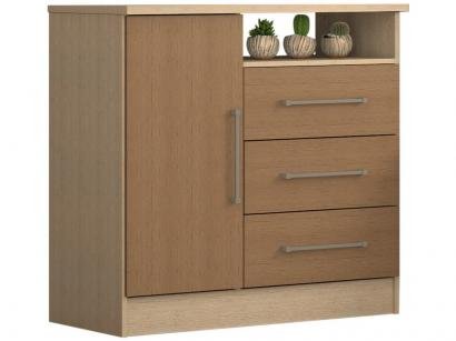 Cômoda 1 Porta 3 Gavetas Nova Mobile - CO18.027.021