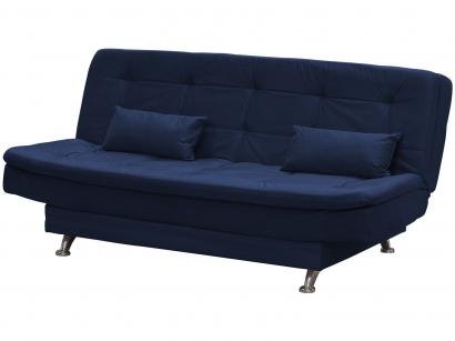 Sofá-cama Casal 3 Lugares Reclinável - Veludo Light Matrix Salomé