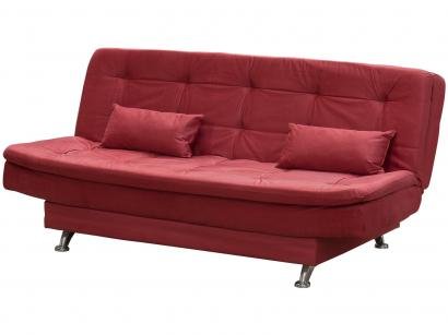 Sofá-cama Casal 3 Lugares Reclinável - Veludo Light Matrix Salomé