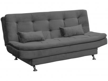 Sofá-cama Casal 3 Lugares Reclinável - Veludo Light Matrix Salomé