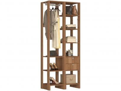 Closet Modulado 8 Prateleiras 2 Gavetas - Nova Mobile Yes EY105-106.057