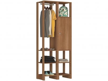 Closet Modulado 6 Prateleiras 1 Porta - Nova Mobile EY105-107.057