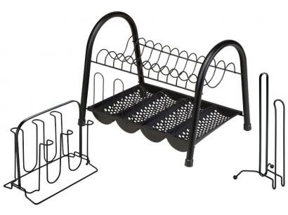 Suporte para Cozinha Arthi Black 9109 - 3 Peças