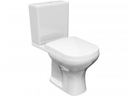 Vaso Sanitário com Caixa Acoplada Quadrado Branco - Lorenzetti Lorenluna