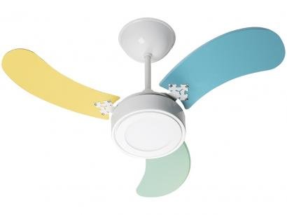 Ventilador de Teto Venti-Delta New LED Colors - 3 Pás 3 Velocidades