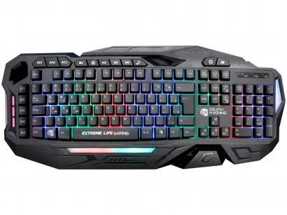 Teclado Gamer ELG Death Machine USB ABNT - Preto