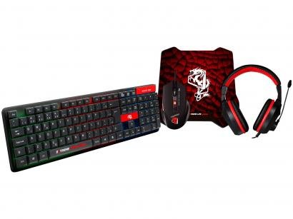Kit Gamer Teclado Mouse Headset ELG - Starter 4 em 1