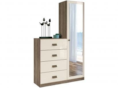 Cômoda 4 Gavetas 1 Porta Santos Andirá - Estilo