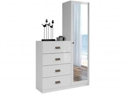Cômoda 4 Gavetas 1 Porta Santos Andirá - Estilo