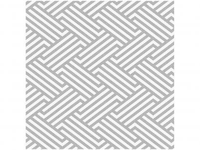 Papel de Parede Cinza Geométrico Bobinex Uau! - 52cmx1000cm