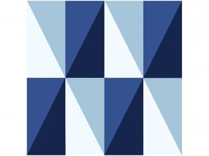 Adesivo Decorativo Azul Geométrico - Bobinex Uau! 45cmx200cm