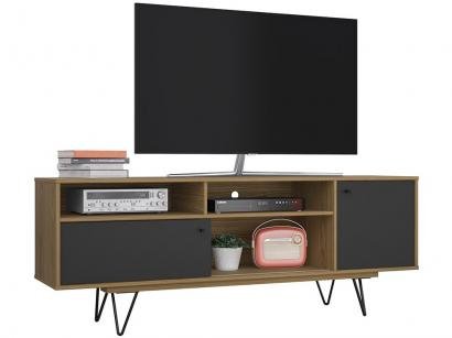 Rack para TV até 49" 2 Portas Olivar Móveis - Retrô Metal Paládio