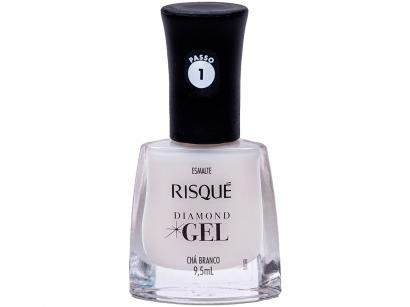 Esmalte Risqué Diamond Gel Chá Branco - Hipoalergênico 9,5ml