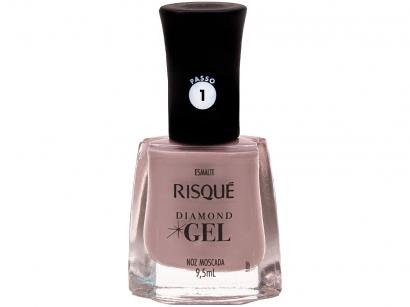 Esmalte Risqué Diamond Gel Noz Moscada - Cremoso Hipoalergênico 9,5ml