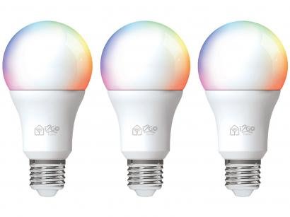 Lâmpada Inteligente I2GO Smart Home LED Wi-Fi - 10W 3 Unidades