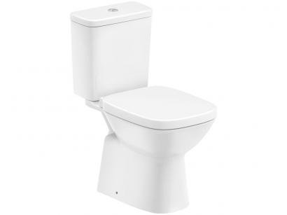 Vaso Sanitário com Caixa Acoplada Quadrado - Branco Roca Debba