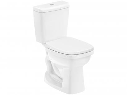 Vaso Sanitário com Caixa Acoplada Quadrado Branco - Celite Like