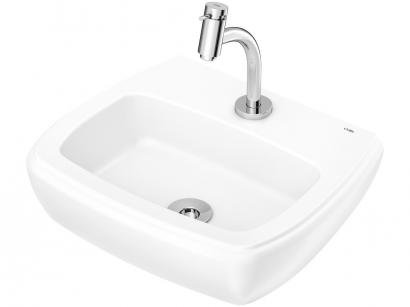 Cuba de Apoio Louça Sanitária Retangular 45x37cm - com Torneira Comum para Banheiro Fit Celite
