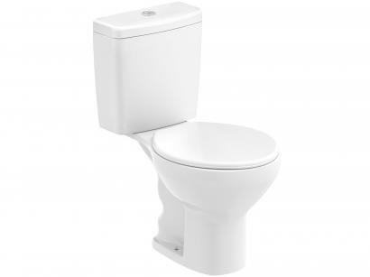 Vaso Sanitário com Caixa Acoplada Oval Branco - Celite Azalea