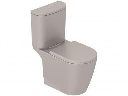 Vaso Sanitário com Caixa Acoplada Oval Gris - Incepa Neo