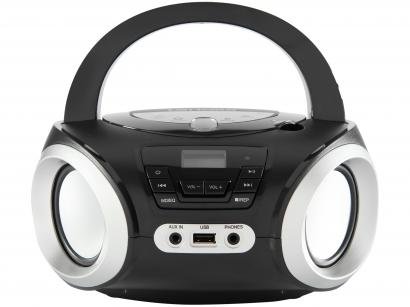 Rádio Portátil Lenoxx FM CD Player MP3 - Display Digital Bluetooth BD 1370 Boombox