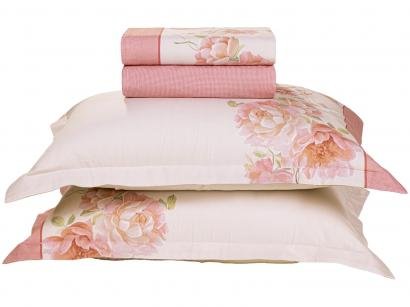 Jogo de Cama King Karsten 100% Algodão 180 Fios - Mabelle Natural 4 Peças