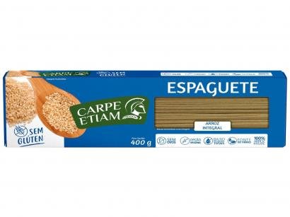 Macarrão Espaguete Vegano sem Glúten - de Arroz Integral Carpe Etiam 400g