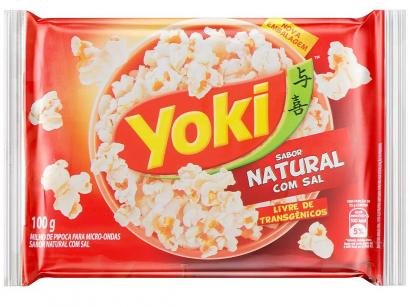 Pipoca de Micro-ondas Yoki Natural com Sal - 100g