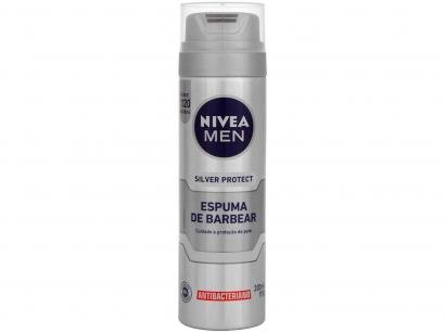 Espuma de Barbear Nivea Men Silver Protect - 200ml
