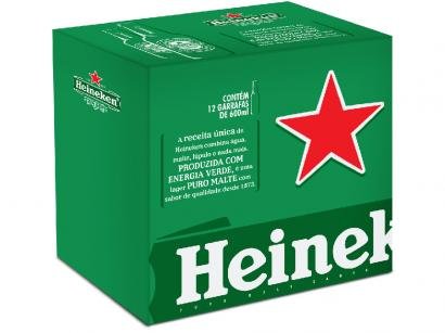 Cerveja Heineken Pilsen 600ml - 12 Unidades