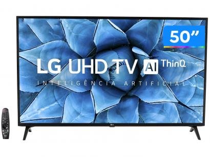Smart TV UHD 4K LED 50" LG 50UN7310PSC Wi-Fi - Bluetooth Inteligência Artificial 3 HDMI 2 USB