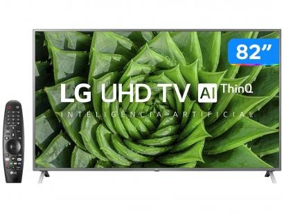 Smart TV UHD 4K LED 82" LG 82UN8000PSB Wi-Fi - Bluetooth HDR Inteligência Artificial 4 HDMI 3 USB