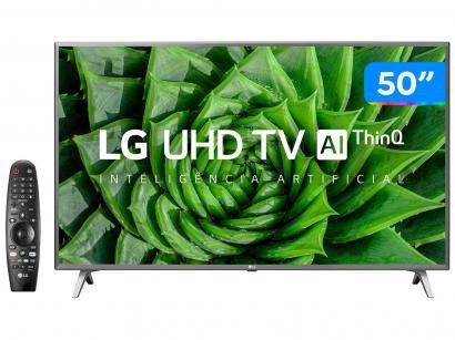 Smart TV UHD 4K LED 50" LG 50UN8000PSD Wi-Fi - Bluetooth HDR Inteligência Artificial 4 HDMI 2 USB