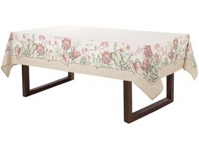 Toalha de Mesa Retangular Karsten Branco 160x270cm - Sempre Limpa Protea