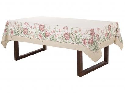Toalha de Mesa Retangular Karsten Branco 160x220cm - Sempre Limpa Protea