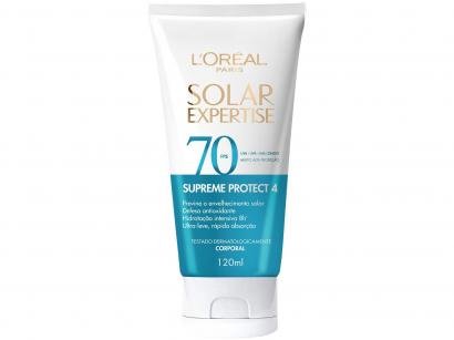 Protetor Solar Corporal Loreal Paris FPS 70 - Solar Expertise Supreme Protect 4 120ml