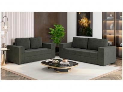 Conjunto de Sofás 2 e 3 Lugares Lisboa - Viart Estofados