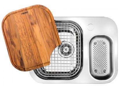 Cuba para Cozinha Franke Dupla Aço Inox de Embutir - Retangular 62,5x50cm Prática Quinline