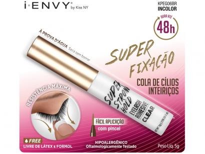 Cola para Cílios I-Envy by Kiss NY Super Fixação - 48H com Pincel 5g