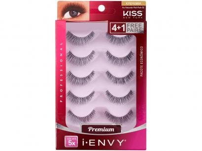 Cílios Postiços Naturais I-Envy by Kiss NY - Multi-pack 02 Au Naturale 5 Pares