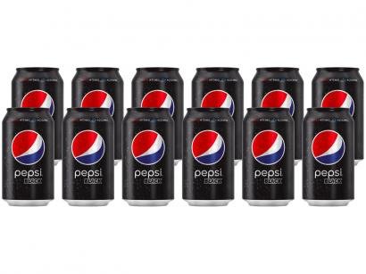 Refrigerante Lata Pepsi Cola Zero 12 Unidades - 350ml