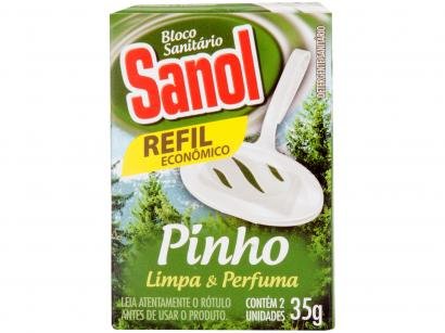 Desodorizador Sanitário Bloco Sanol - Pinho Refil 35g