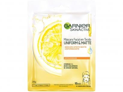 Máscara Facial Vitamina C Garnier Skin - Uniform&Matte 28g