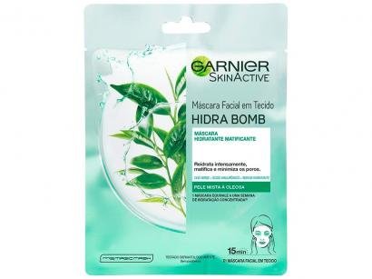 Máscara Facial Matte Garnier Skin Chá Verde - Hidra Bomb 28g